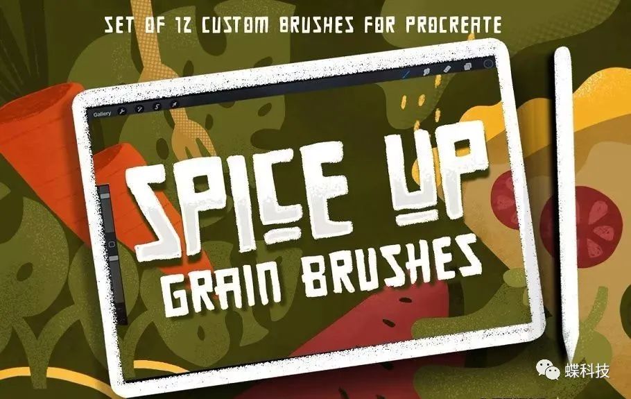 「笔刷」ProcreateApp画笔*载下**-自然生活插画Procreate笔刷