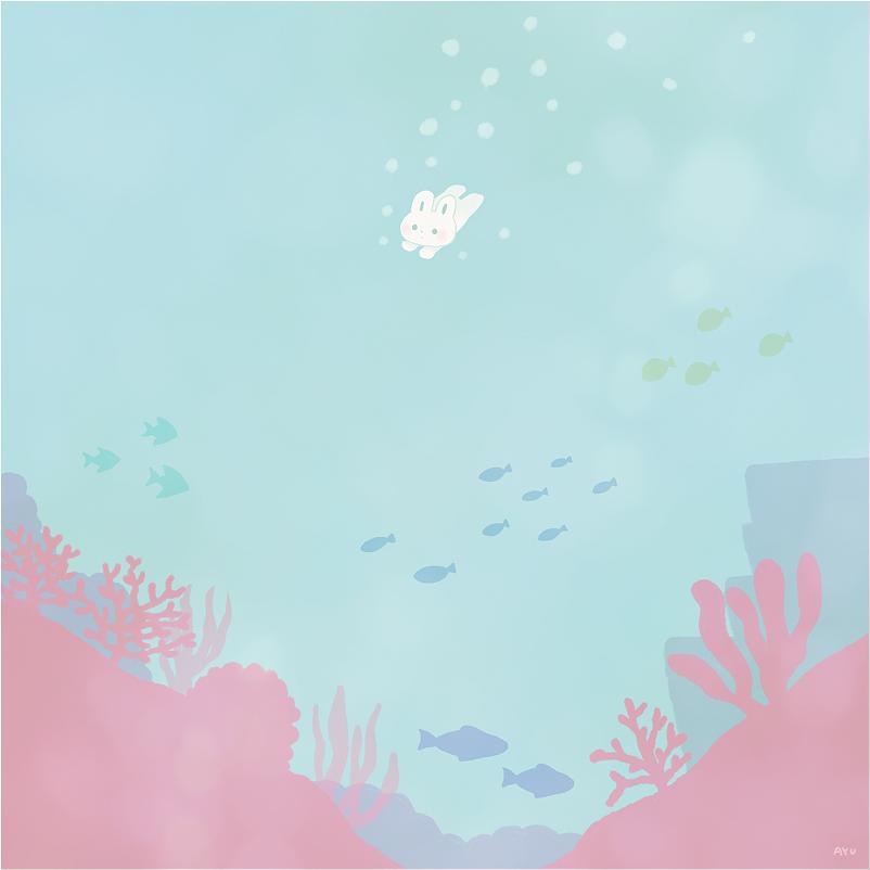 类似于粉兔兔的插画,兔耳少女插画日本