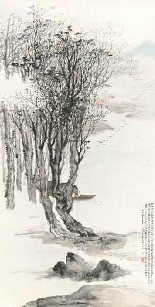 郑午昌花鸟,丝鬓散人郑午昌百幅绘画作品赏析