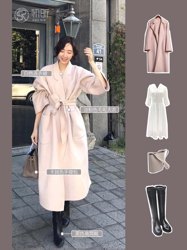 粉色大衣怎么穿搭既保暖又洋气,粉色大衣如何穿搭更有气质