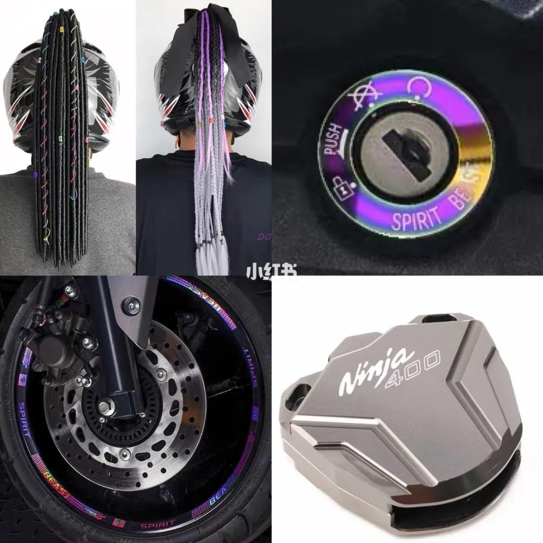 小姐姐骑川崎ninja650,小姐姐骑川崎ninja400摩托车