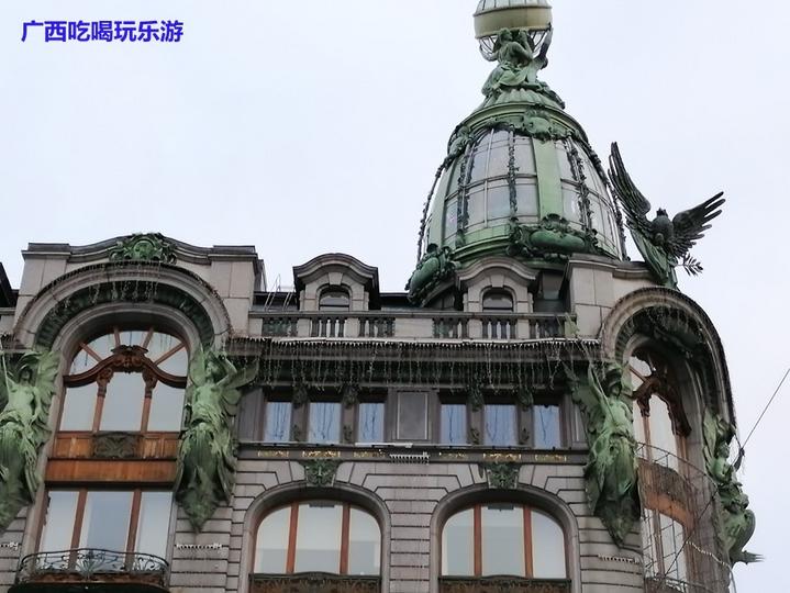 领略俄罗斯涅瓦河异域风情,俄罗斯圣彼得堡的涅瓦大街