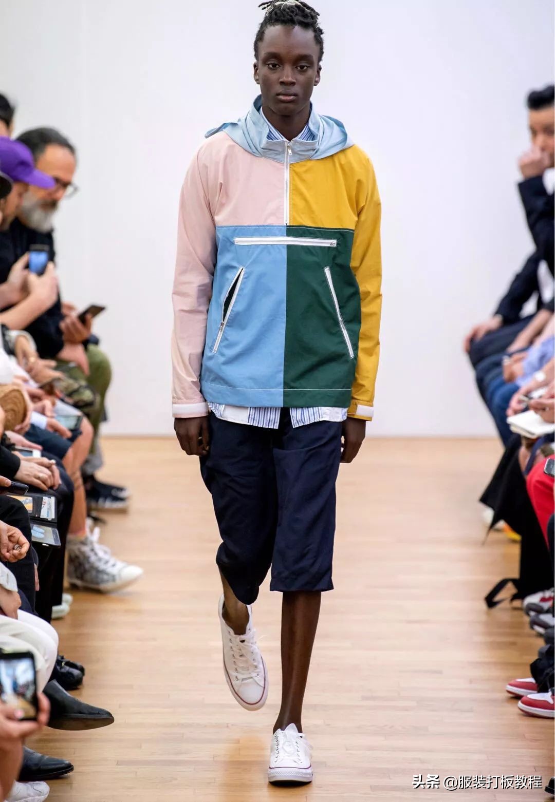 拼接设计潮流套装,拼接服装系列款式图大全