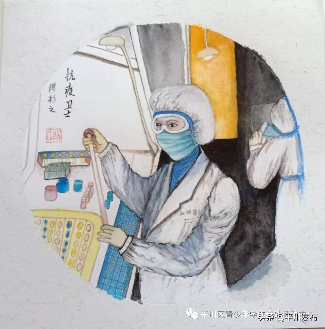 小手拉大手共筑疫情防线征文,大手拉小手同心战疫情征文