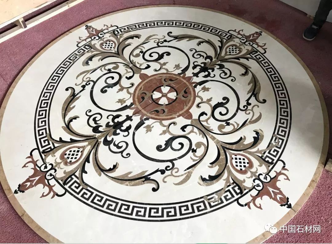 中式别墅石材水刀拼花图册,顶级石材水刀拼花