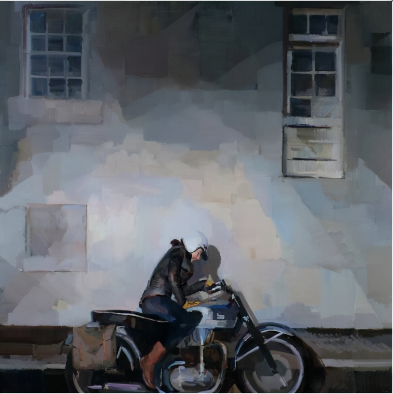 画家纯手绘油画,现实主义人物油画作品欣赏