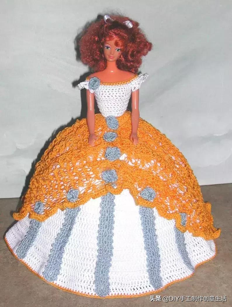 娃娃的衣服怎么钩简单,钩最简单的娃娃衣服教程