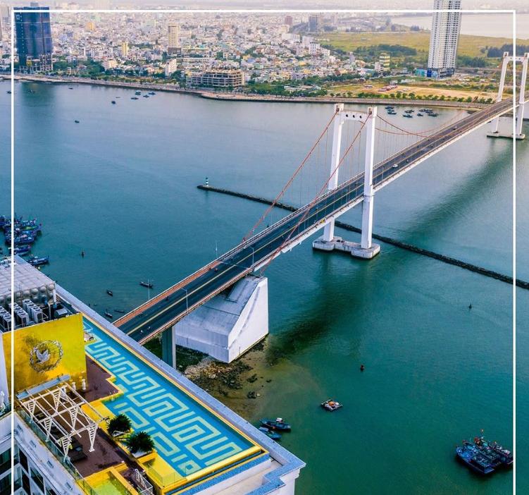 越南岘港海边三个字的酒店,越南旅游旅宿单人间