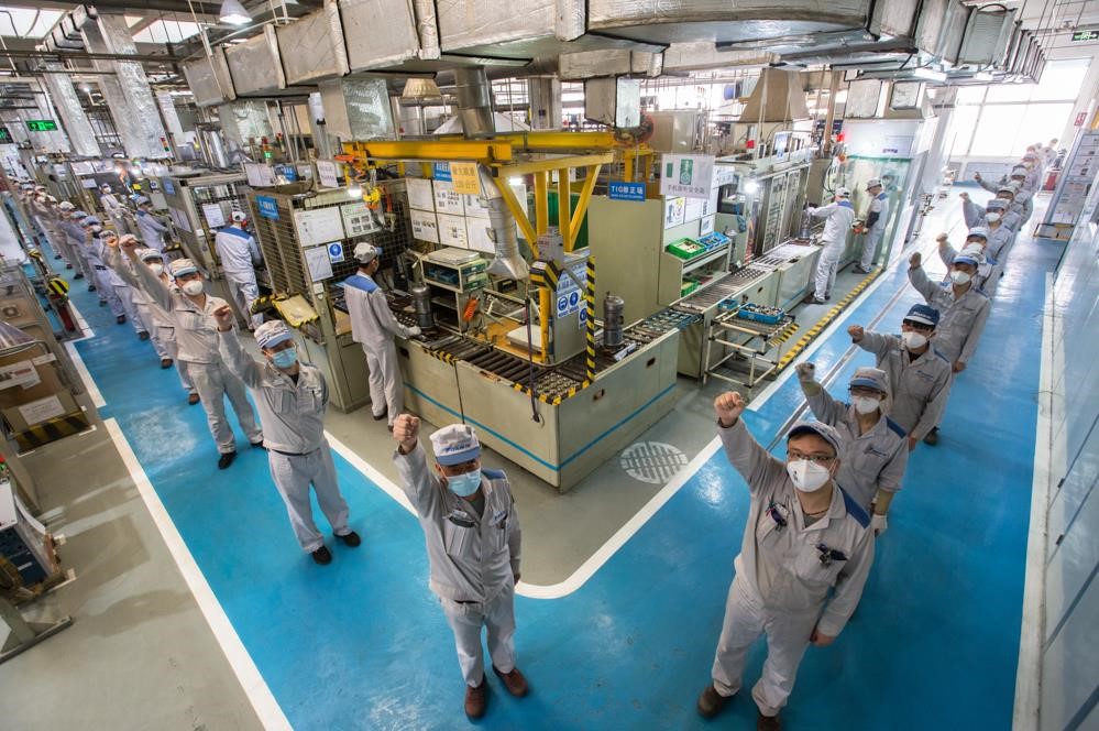 复工复产现场实拍,西安高新区复工复产