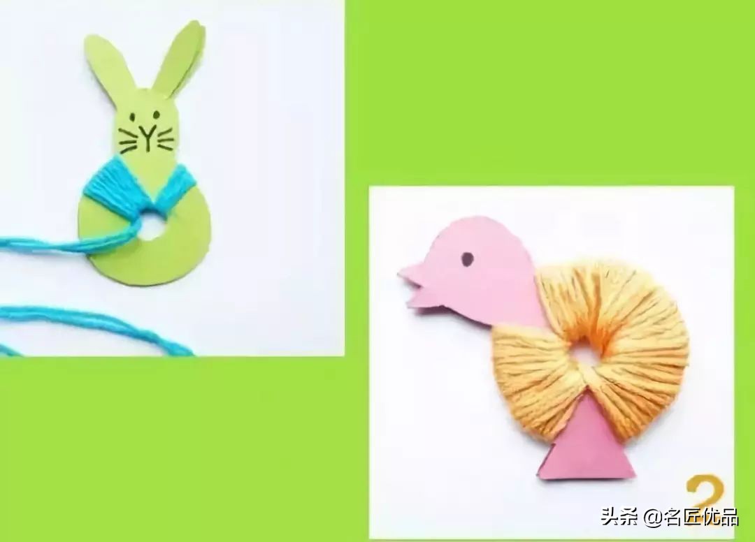 用绳子做亲子手工简单好看,儿童手工又简单又好玩的手工