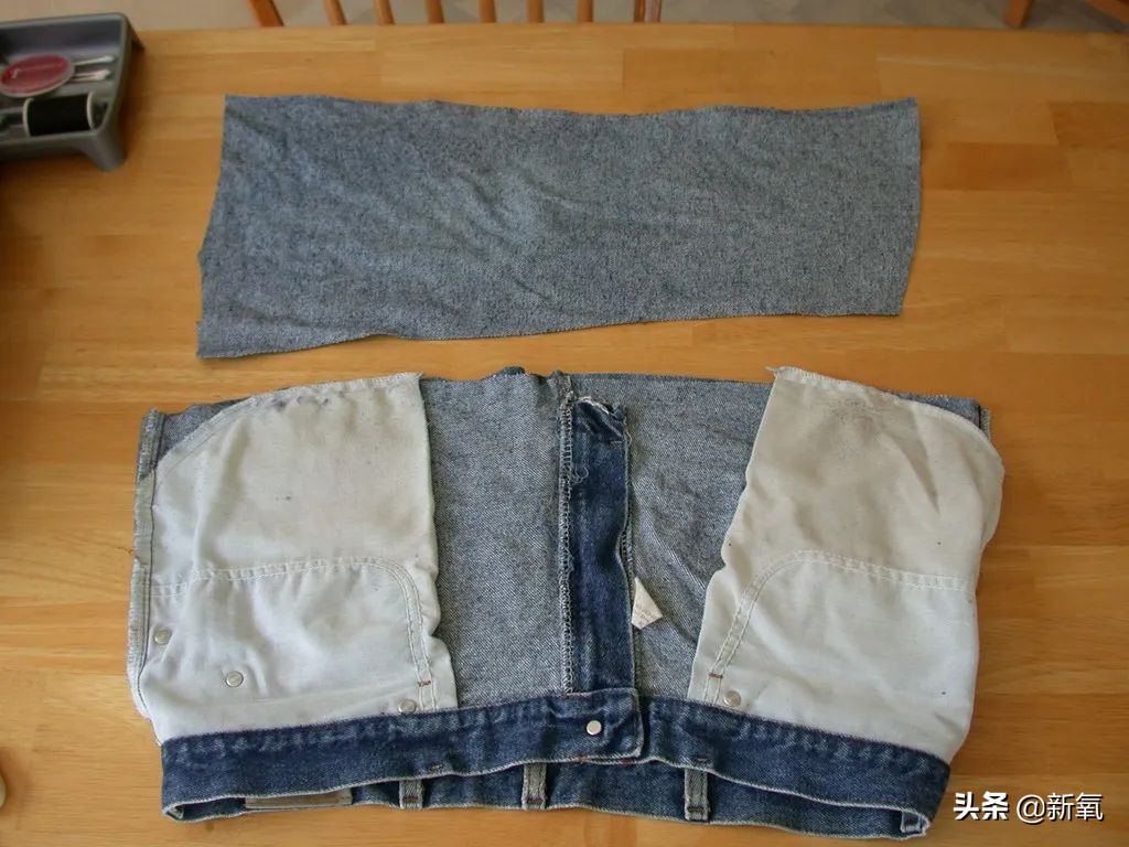 0元改造废旧牛仔裤,旧牛仔裤改造多功能收纳篮的教程