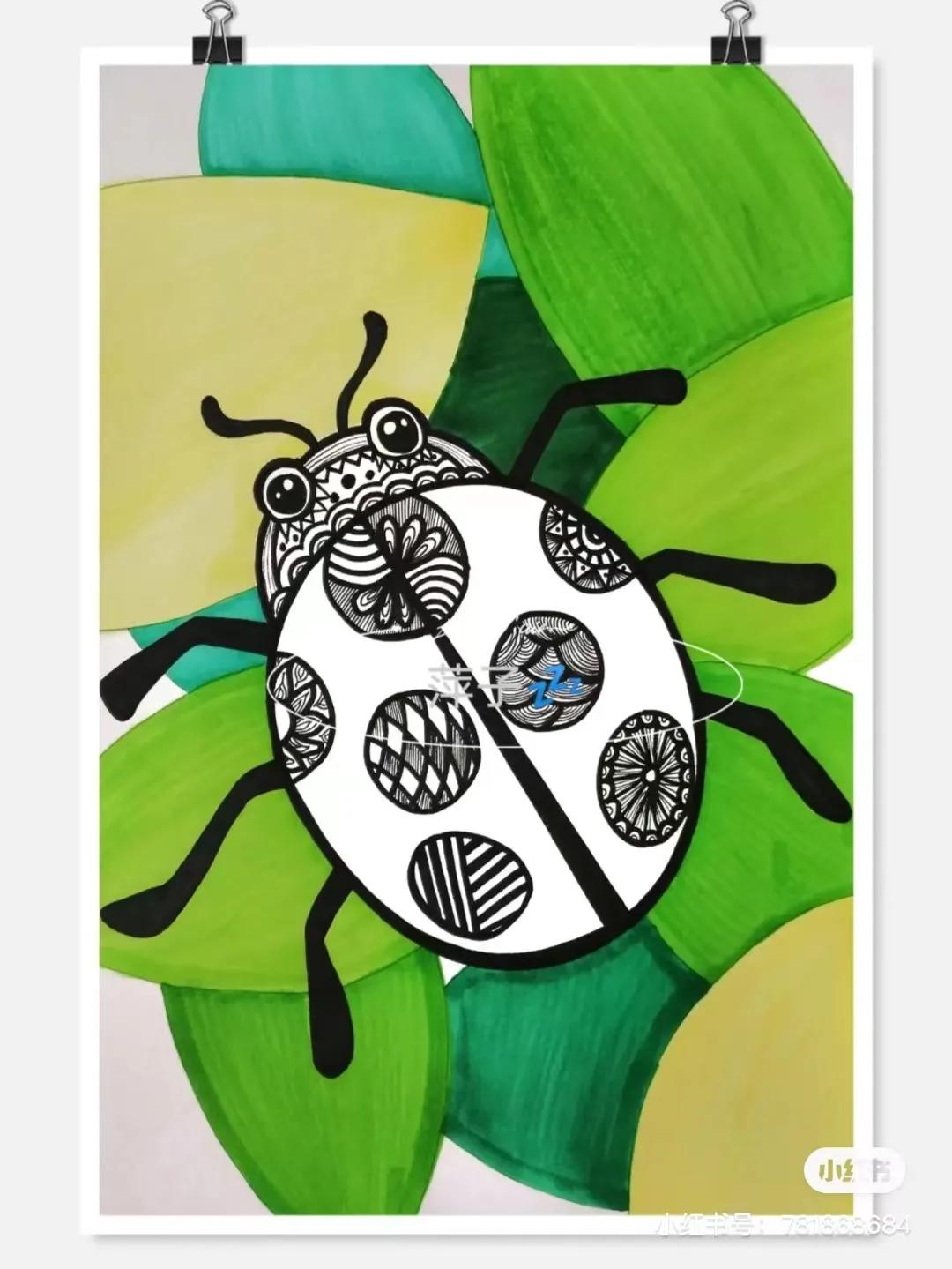 花卉简单线描创意画,花草线描画装饰