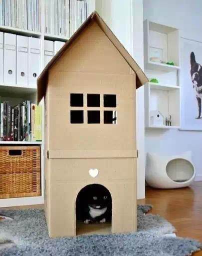 废旧纸盒制作儿童玩具房子,用纸箱做大黄蜂汽车详细教程