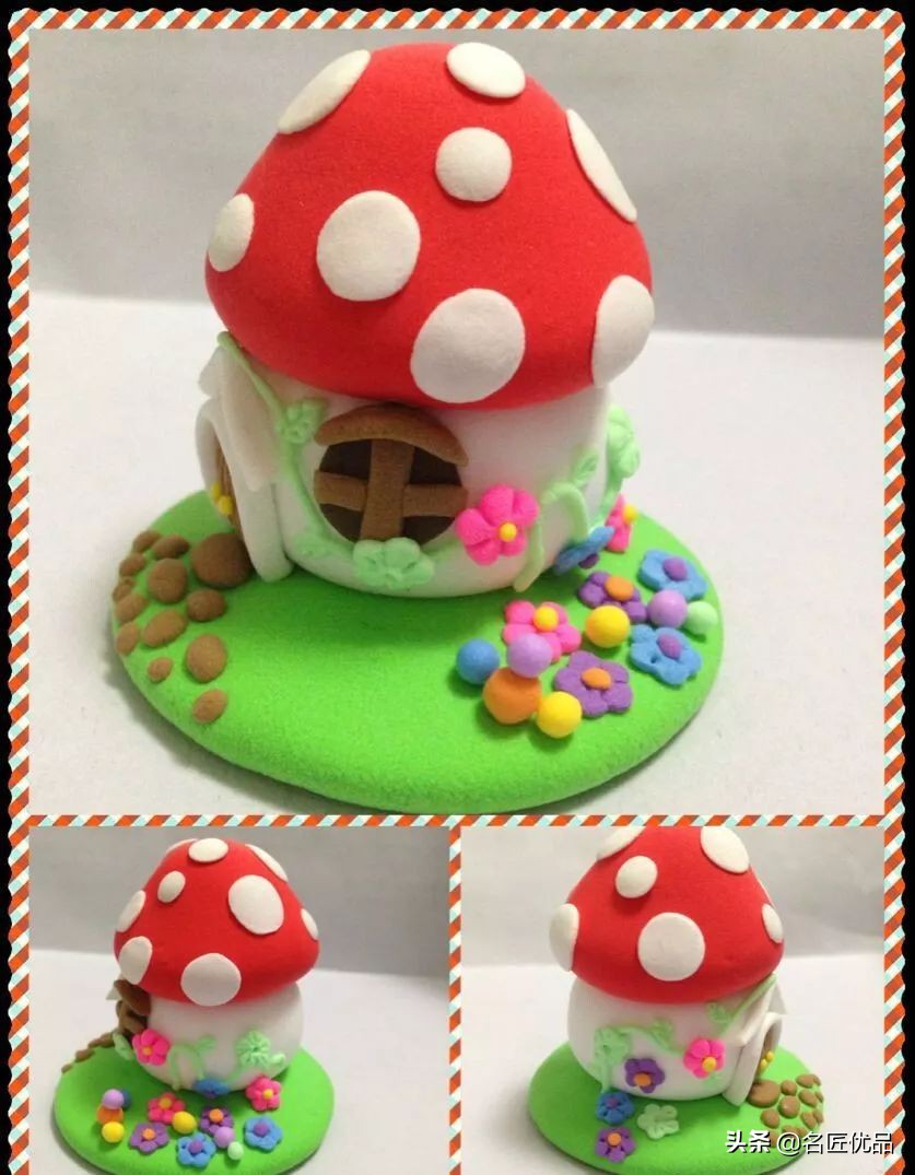 蘑菇亲子游乐场,手工制作幼儿园简单手工蘑菇