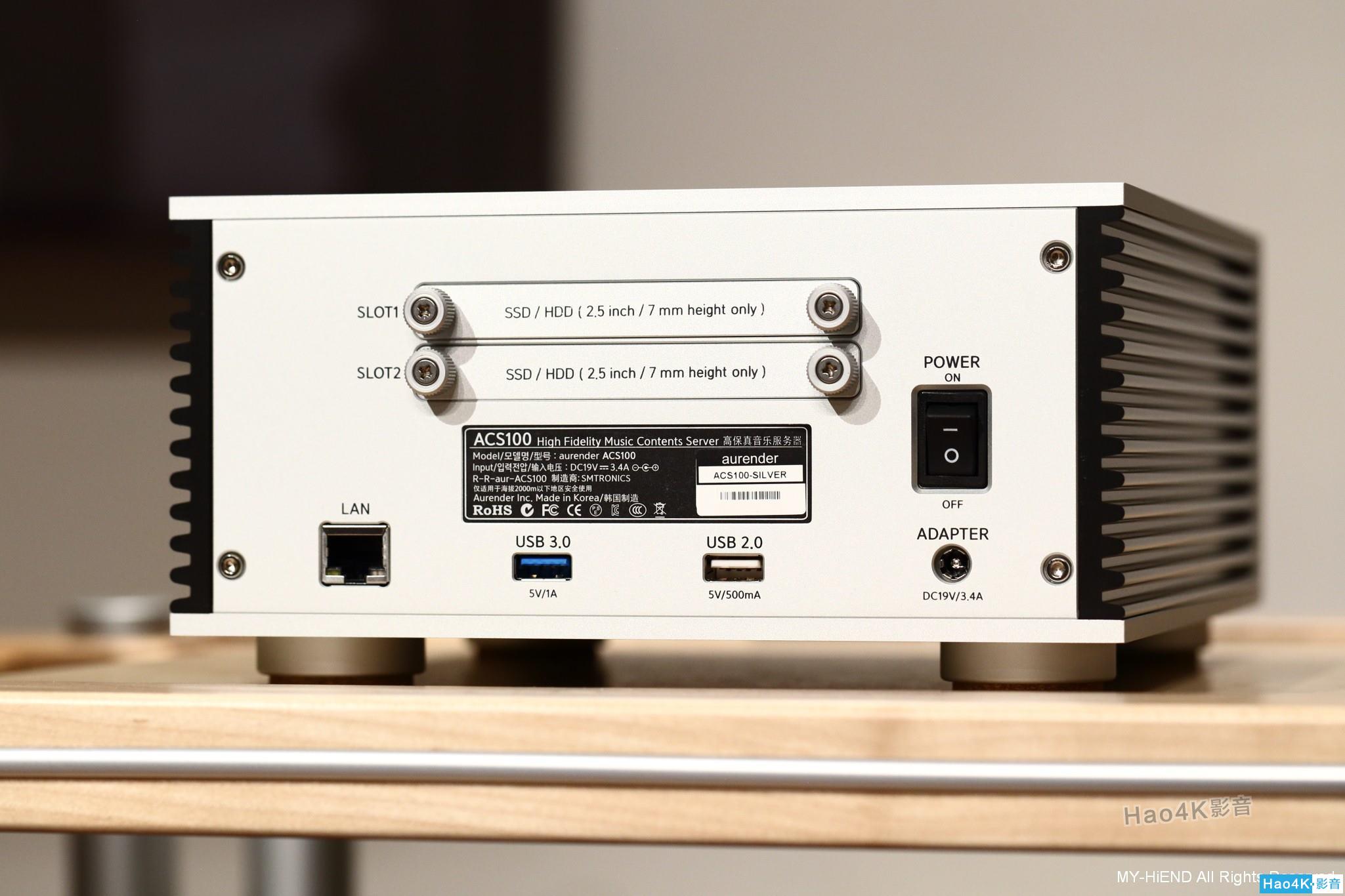 可转录储存数播:AurenderACS100音乐服务器