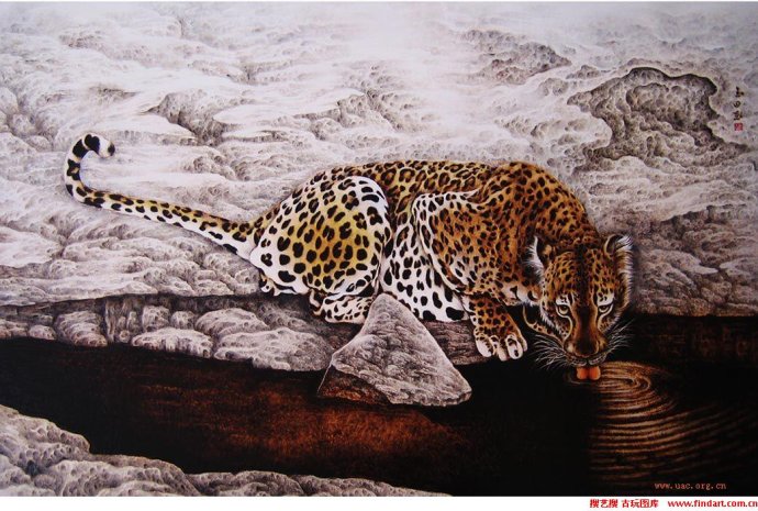 田玉田烙画动物作品欣赏,田玉田烙画多少钱