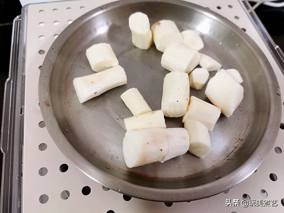 汤圆的神仙吃法软软糯糯几分钟,紫薯米糊山药汤圆辅食