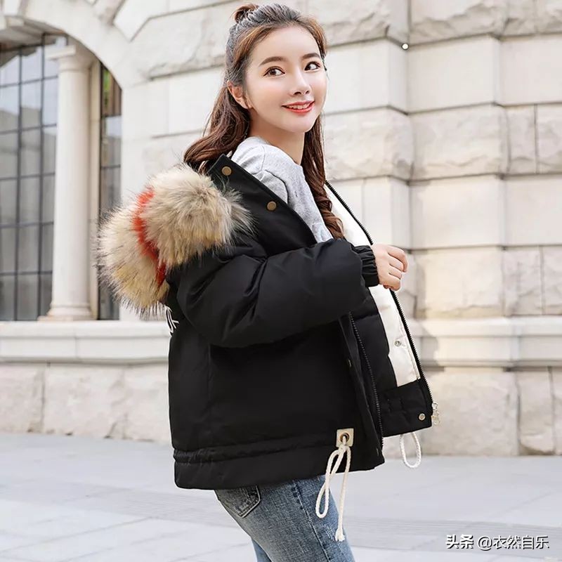 冬季短棉服穿搭女生高级感,冬季保暖休闲加厚棉服