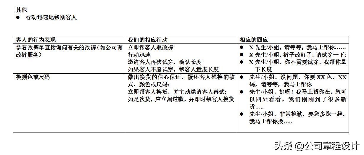 服务手册完整版,服务行业法律法规教材