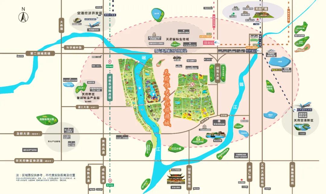 南天府核心居住板块,南天府公园板块