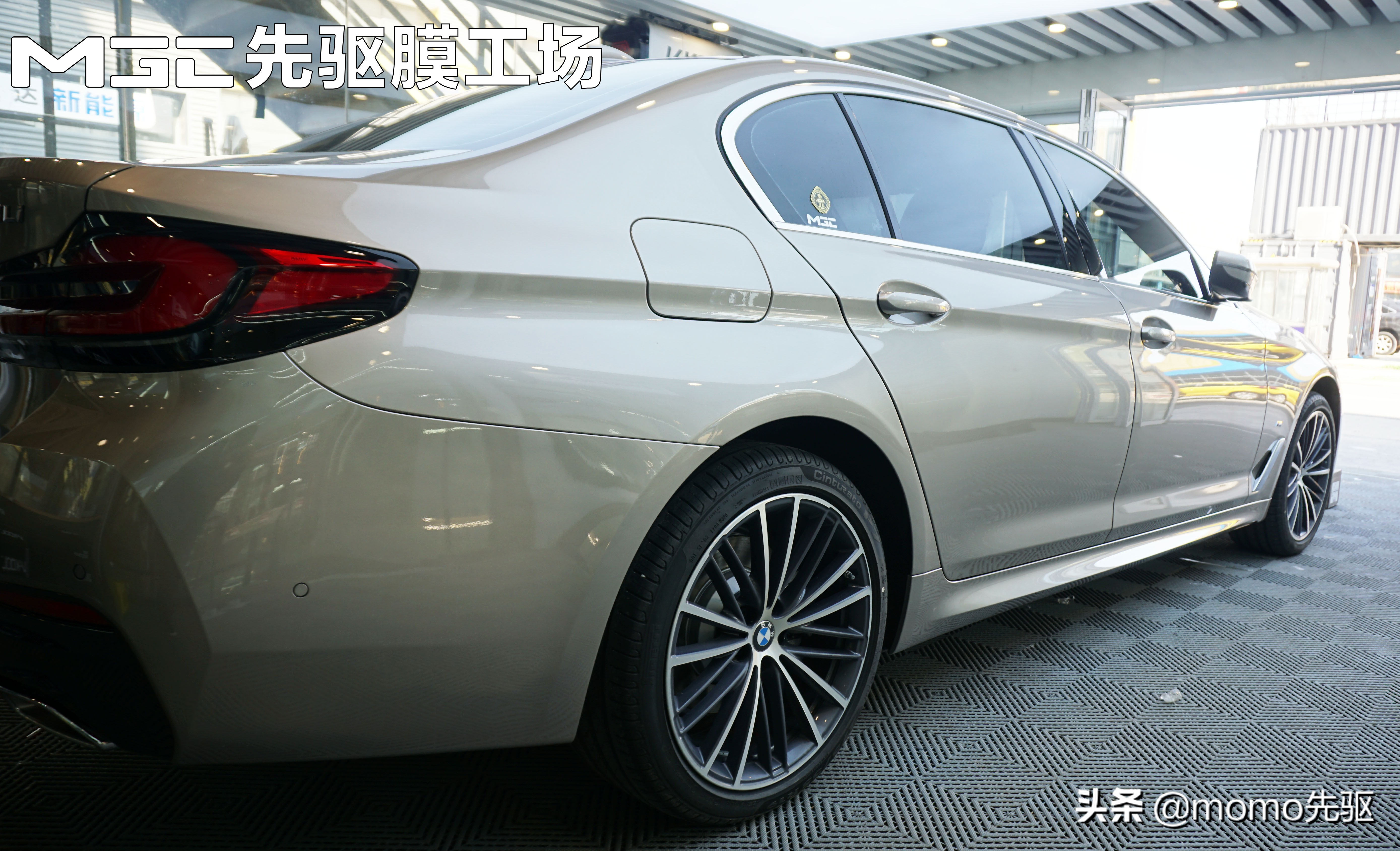 宝马5系2014年525li香槟色豪华版,宝马5系漆面透明保护膜推荐