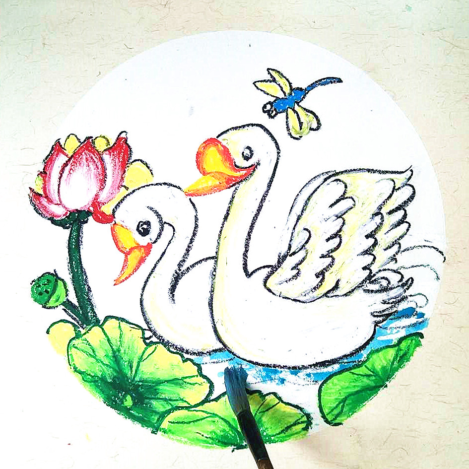 大白鹅创意美术3岁以下,创意儿童绘画大白鹅的课如何讲