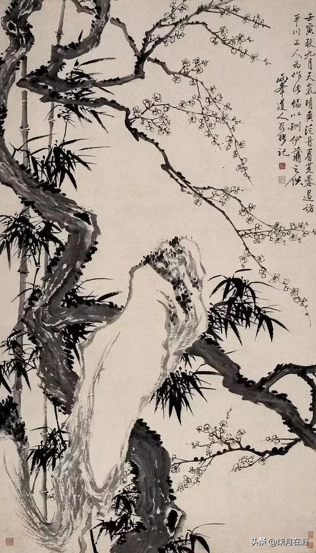 松竹梅岁寒三友桃李杏春风的出处,元朝青花松竹梅岁寒三友执壶图片