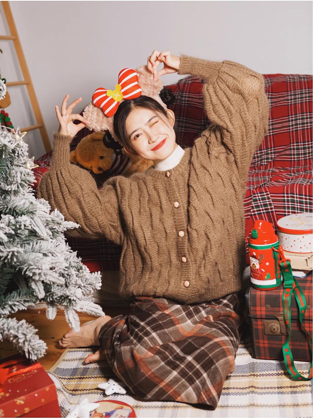 温柔又保暖的穿搭学生党女,冬季保暖时尚穿搭小个子学生