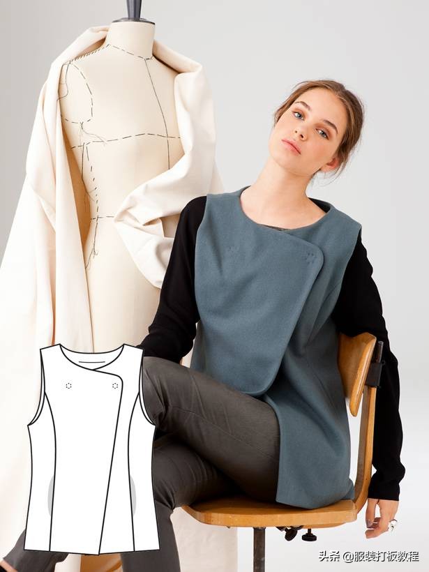 时装设计图手绘教程,服装制版图案大全