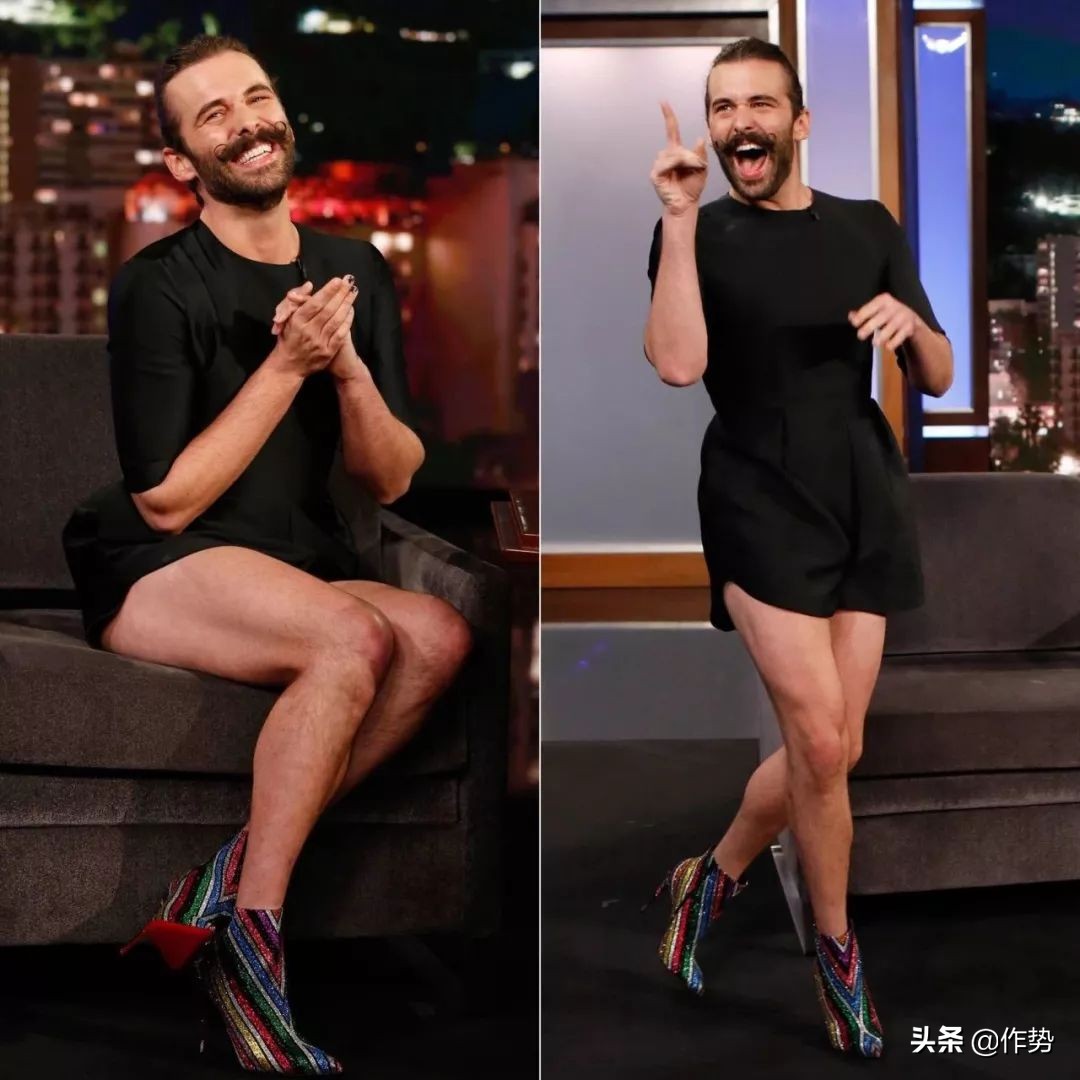 这位大胡子大哥，竟然偷了宋茜和杨幂的衣服去走红毯？！