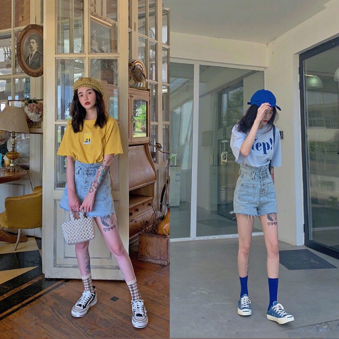 个子矮穿老爹裤紧身,个子矮瘦人穿老爹裤好看吗