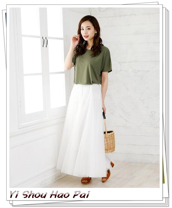 女生网纱裙穿搭技巧,夏天半身网纱裙的穿搭方法