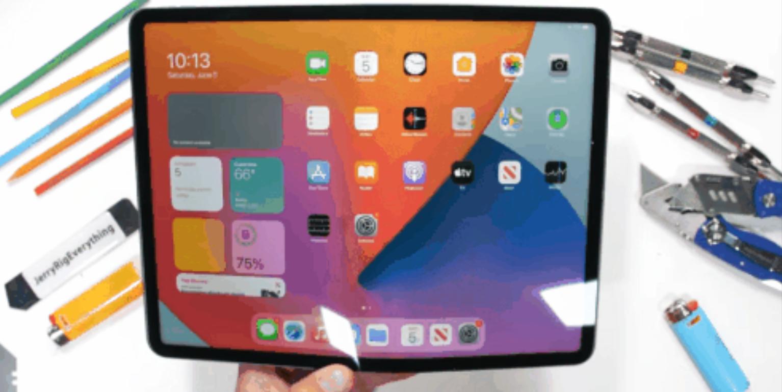 苹果ipadpro2024搬弯测试,ipadpro2023掰弯测试