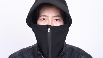干掉头罩，专为头部保暖，让骑车比开车都热，暴风雪逆寒骑行还…