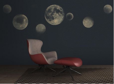 高级灰纯色壁布效果图,墙布壁纸知识