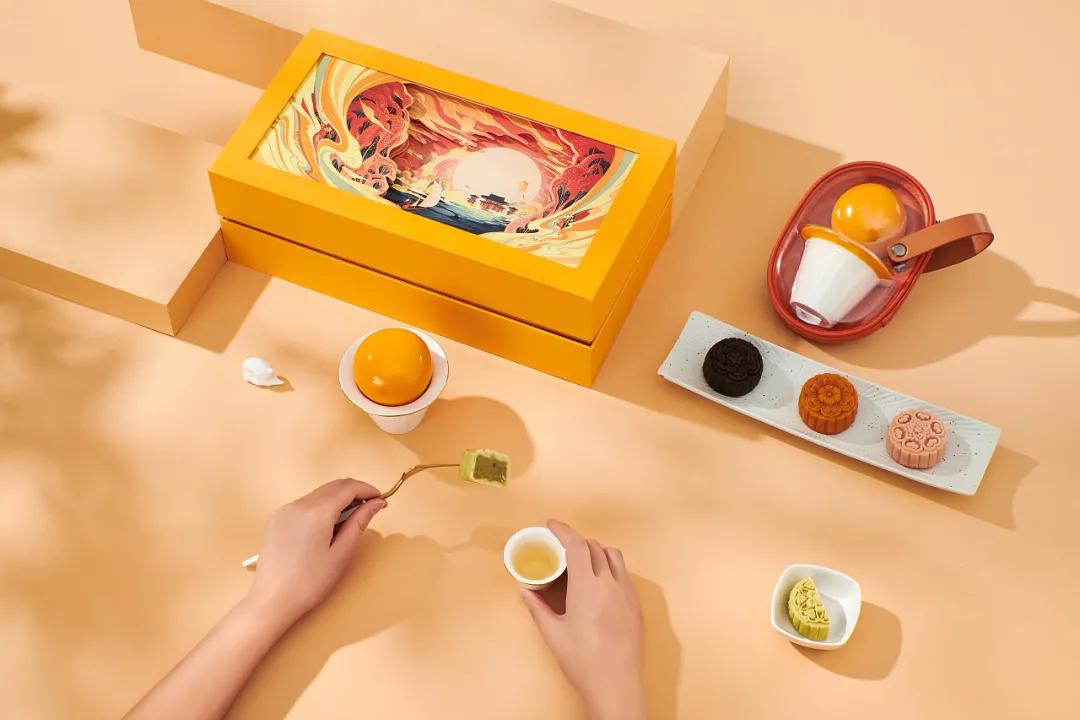 中秋月饼精美礼盒设计,最有创意的月饼包装展开图