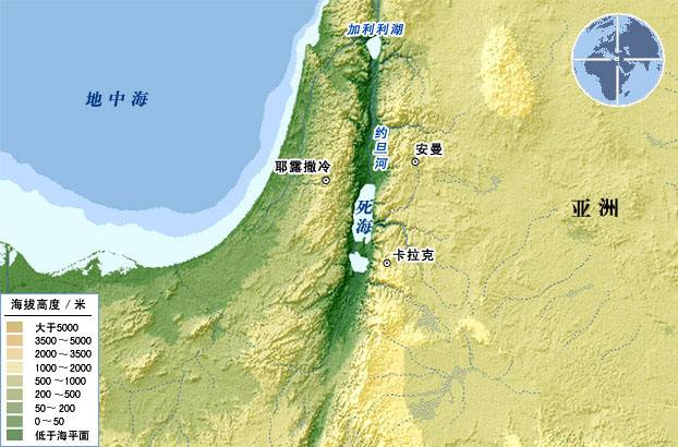 地球表面最低点死海,地球表面比死海更低的地方