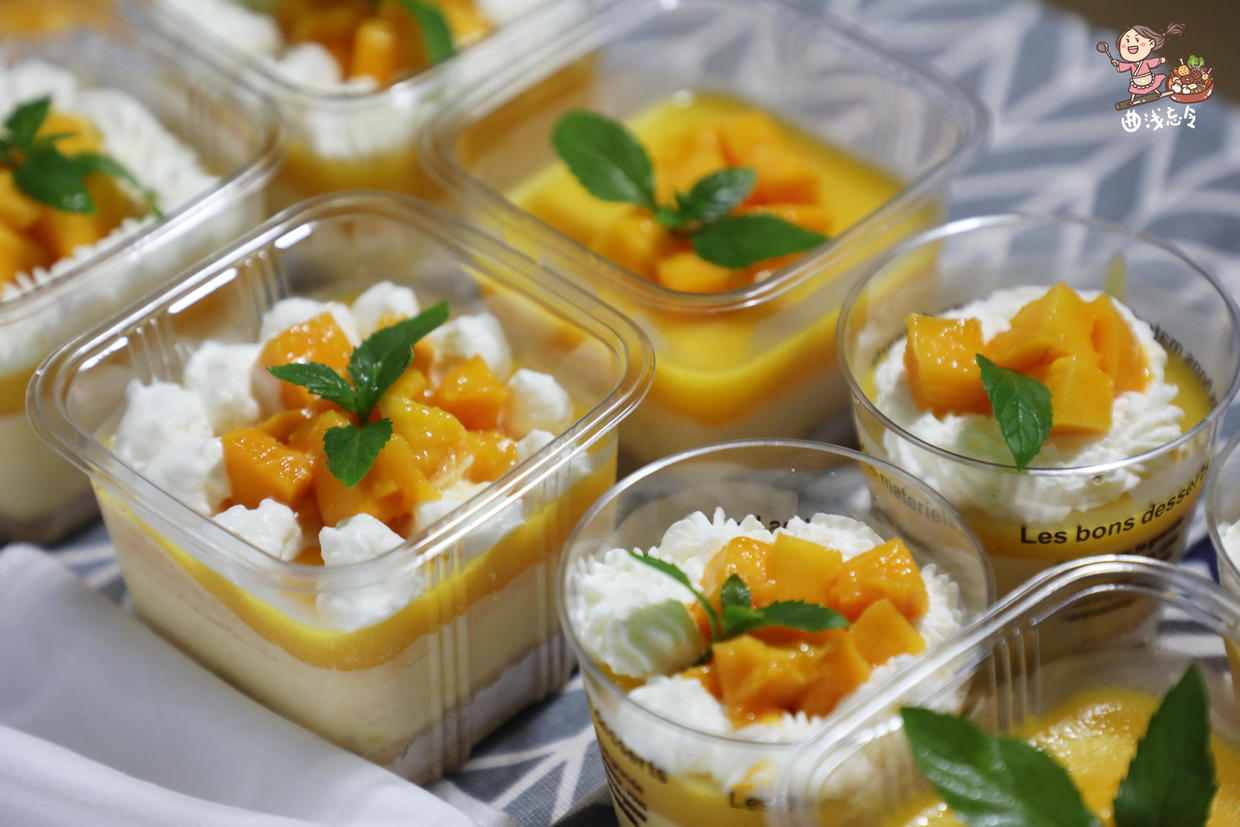 慕斯芒果蛋糕的制作原料和做法,自制芒果慕斯蛋糕盒