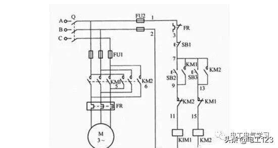 电机正反转电路图原理讲解,旋转室外天线电机正反转原理