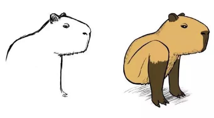 动物园里的大象变成了小企鹅?这位画家会魔法吧