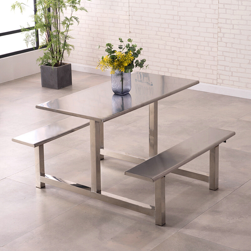 不锈钢食堂桌子制作视频,广东食堂不锈钢餐桌