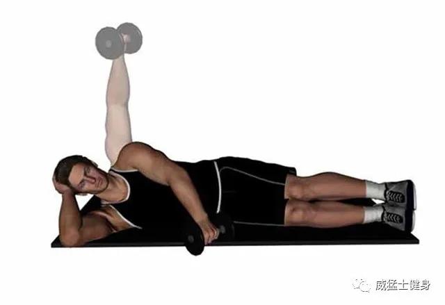 施瓦辛格的床边训练动作——侧卧侧平举