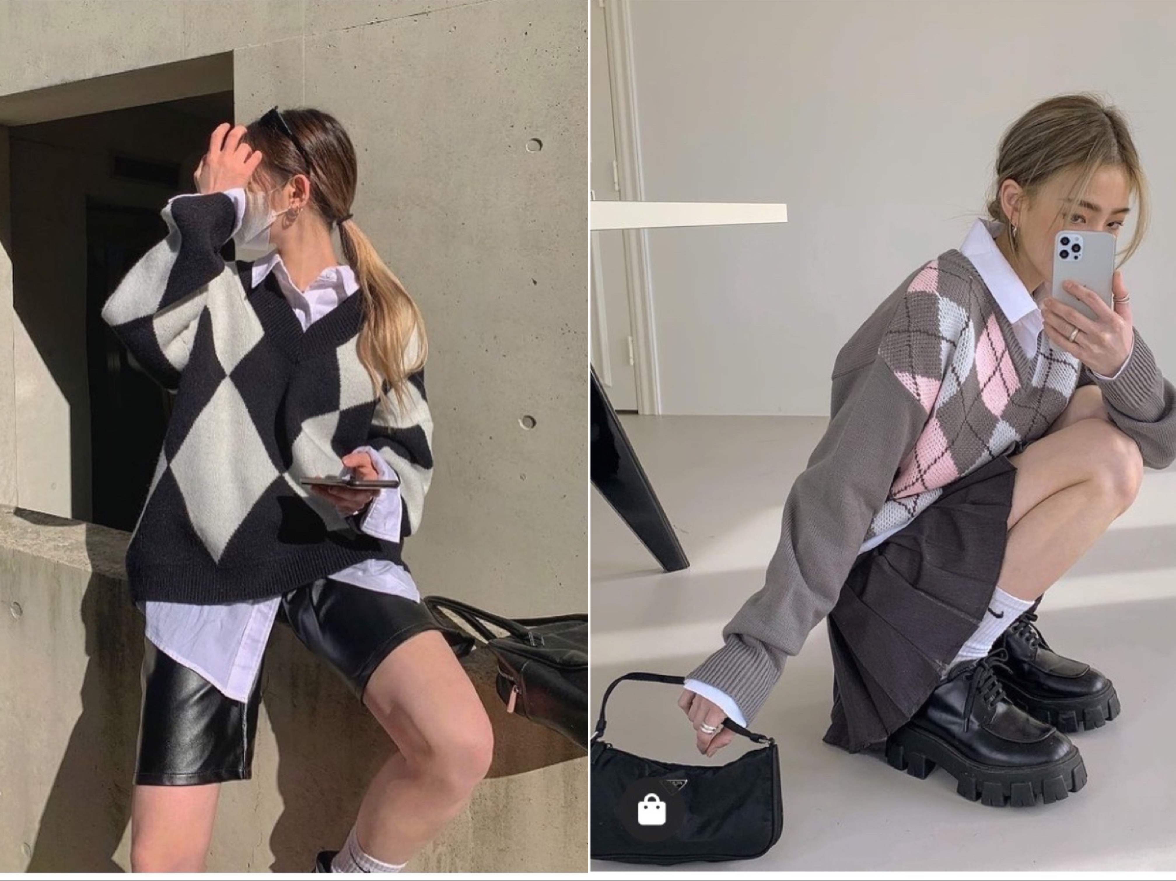 漫画女生的日常穿搭,韩风女生穿搭漫画