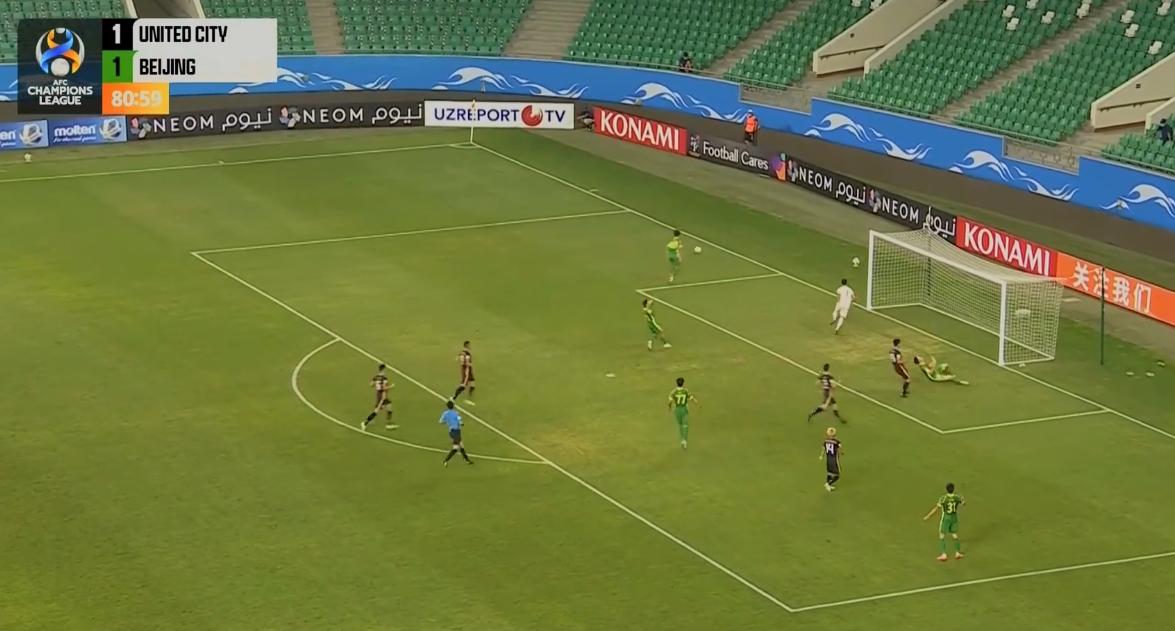 国安1:0进球,国安11场1球锋霸正名