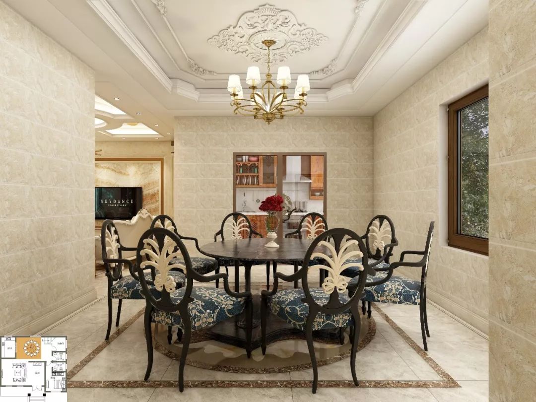 欧式别墅一层农村自建房带阳光房,面宽10米农村二层别墅