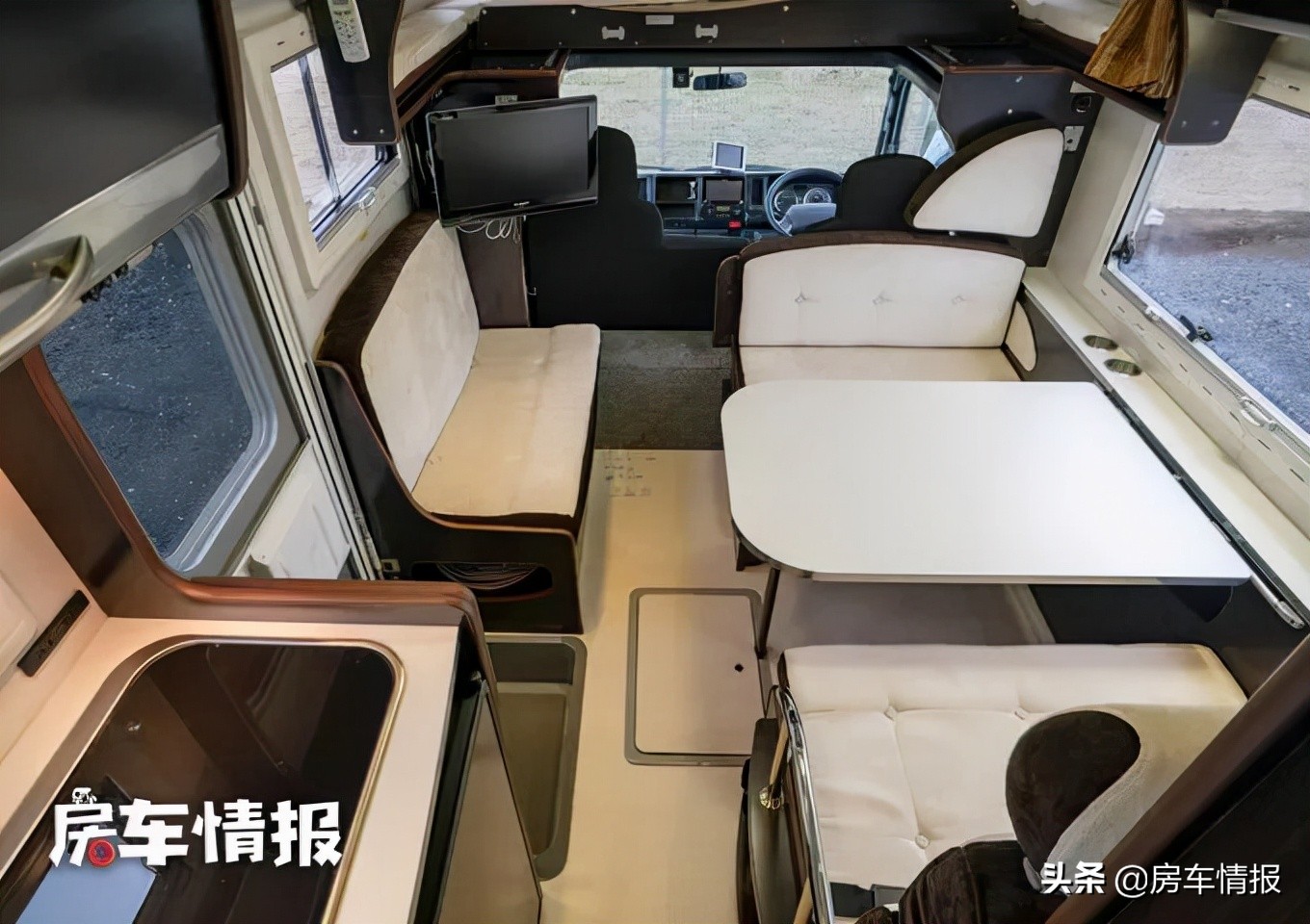 五十铃平头顶房车,六卧五十铃平头升顶房车