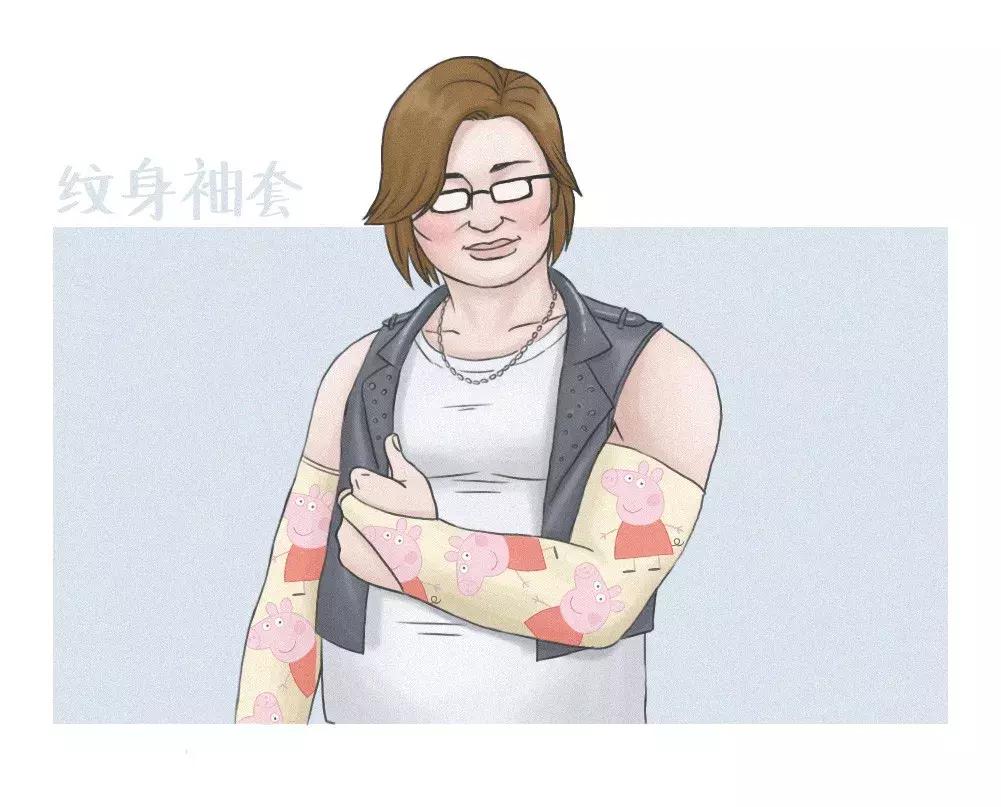 高定款袖套,时尚洋气设计感中袖春夏套装