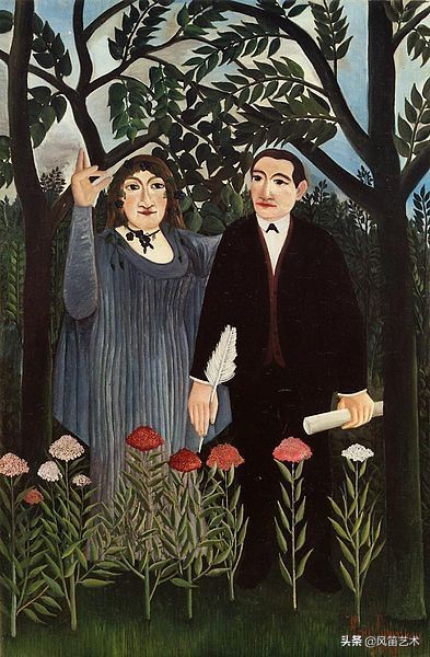 知名画家亨利卢梭世界名作欣赏,亨利卢梭丛林幻想