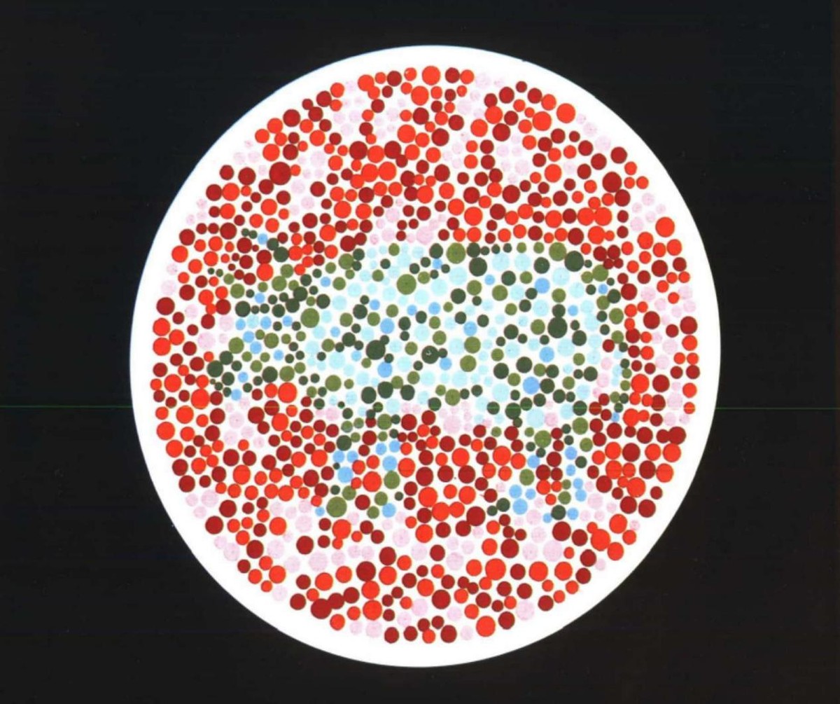 5张色觉测试图还挺有难度的,100张色觉测试图