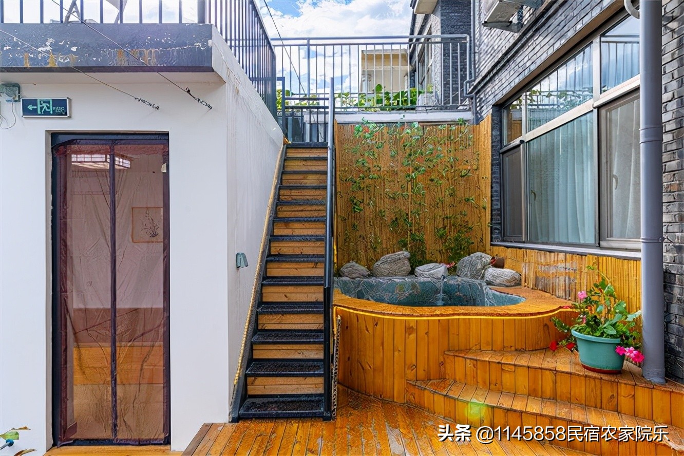 怀柔简约私汤山景独立民宿,怀柔云山中民宿